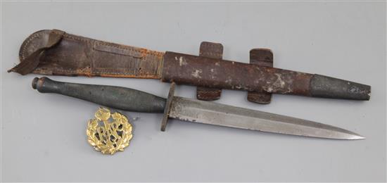 A Wilkinson sword commando knife The F.S. Fighting knife,